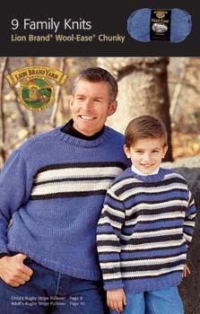 Wool: Ease Chunky Yarn: 9 Family Knits Pattern Booklet