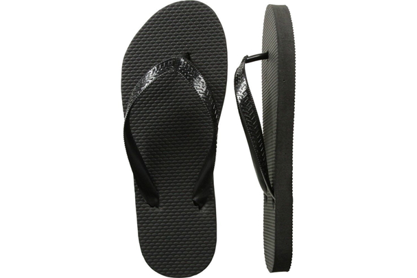 Black Flip Flops
