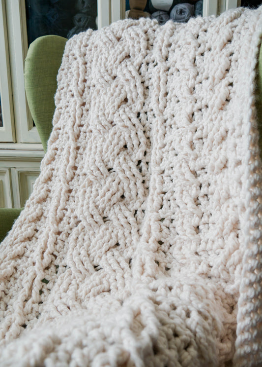 Crochet Kit - Heirloom Crochet Cabled Throw
