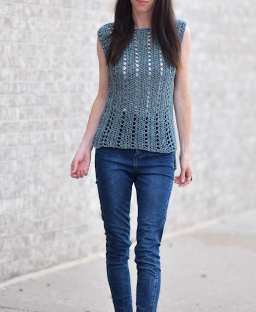 Crochet Kit - Vintage “Jeans” Summer Top