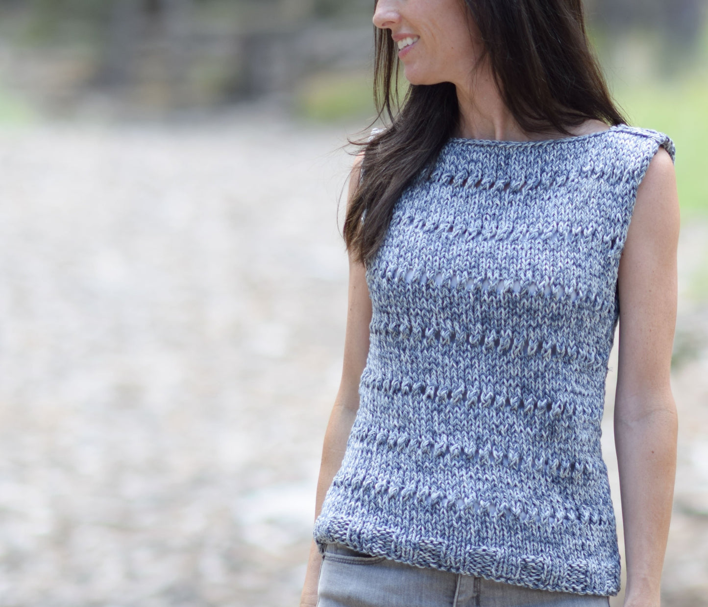 Knit Kit - Eyelet Sleeveless Top