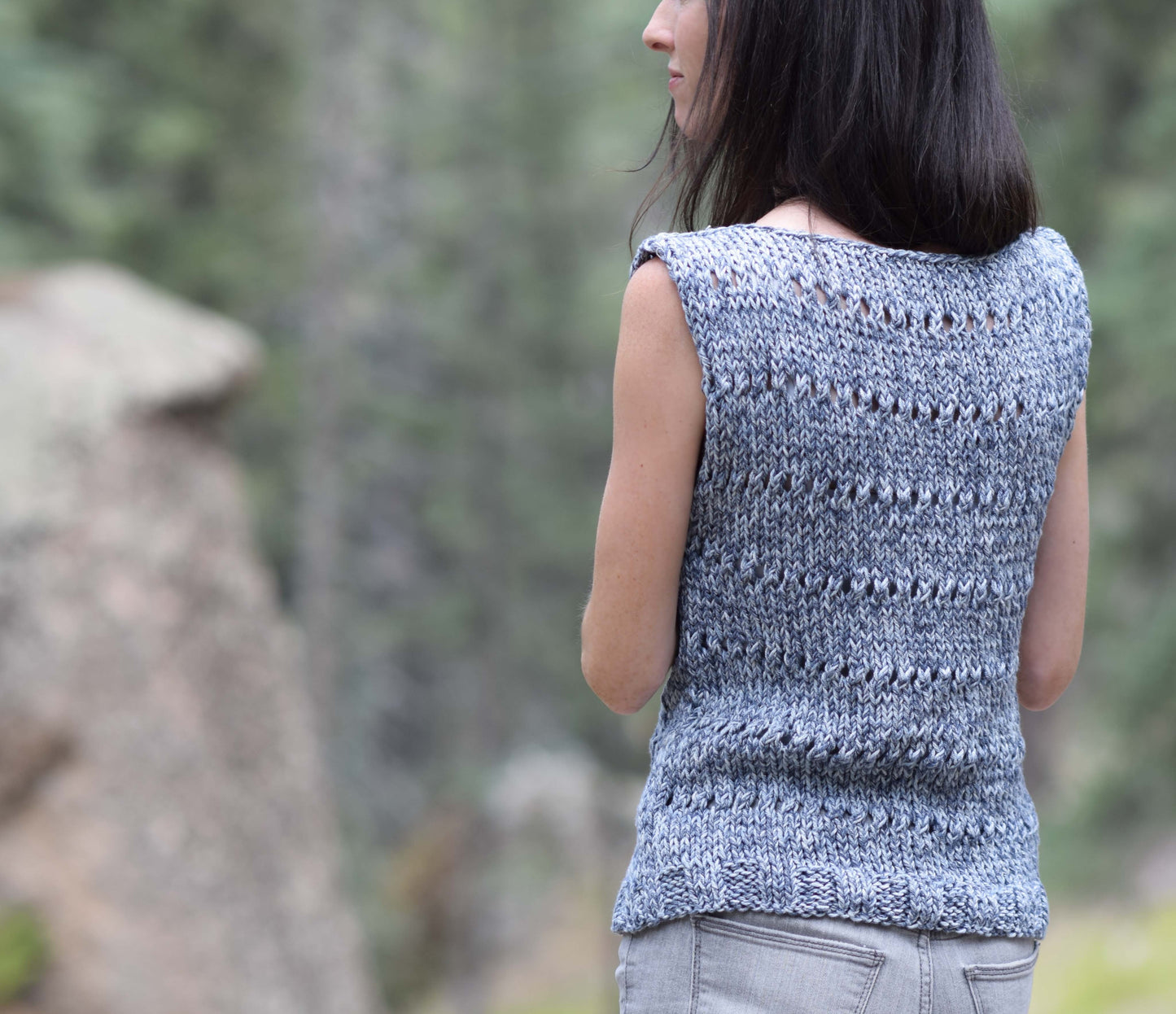 Knit Kit - Eyelet Sleeveless Top