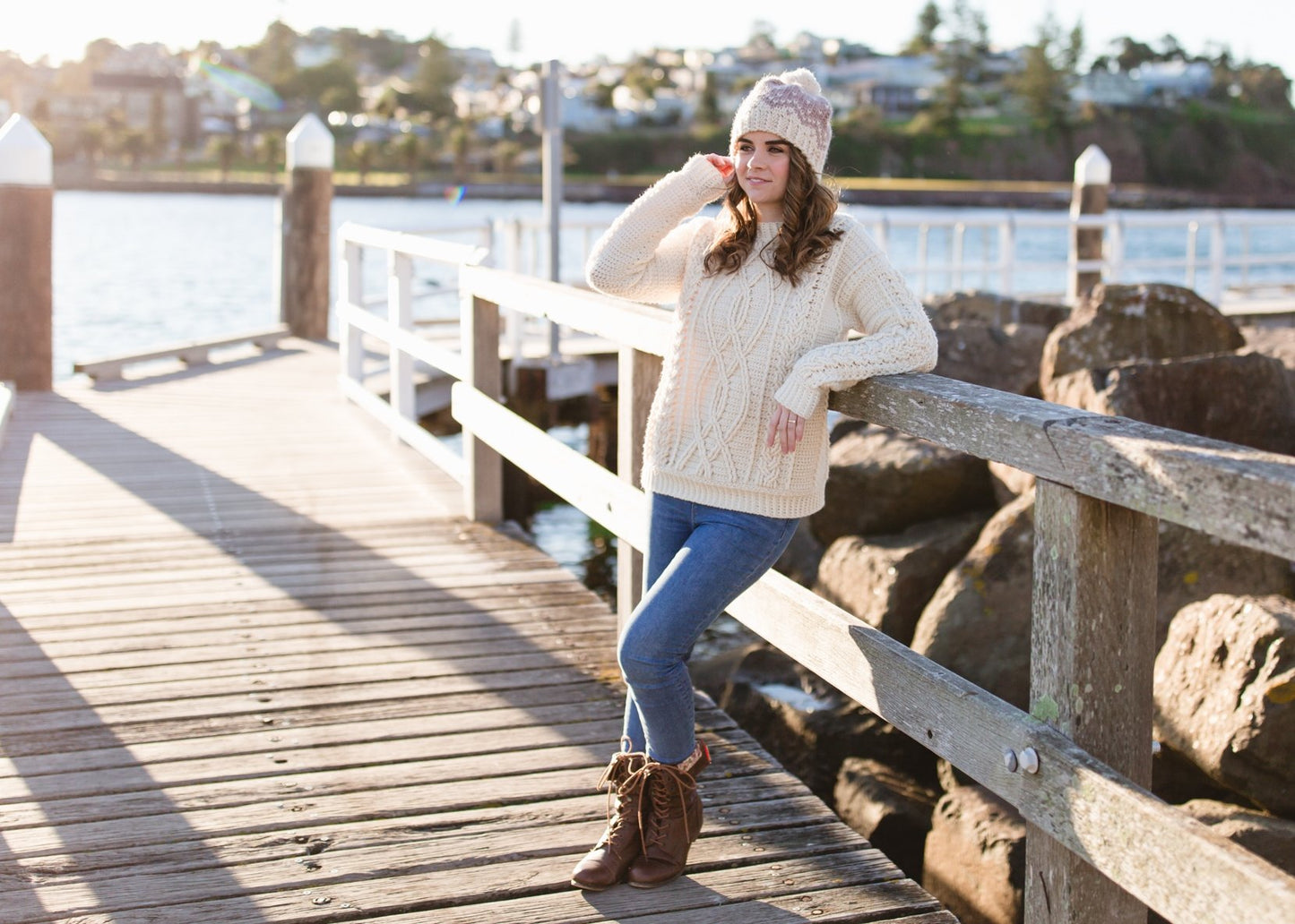 Crochet Kit - Meara Fisherman Sweater