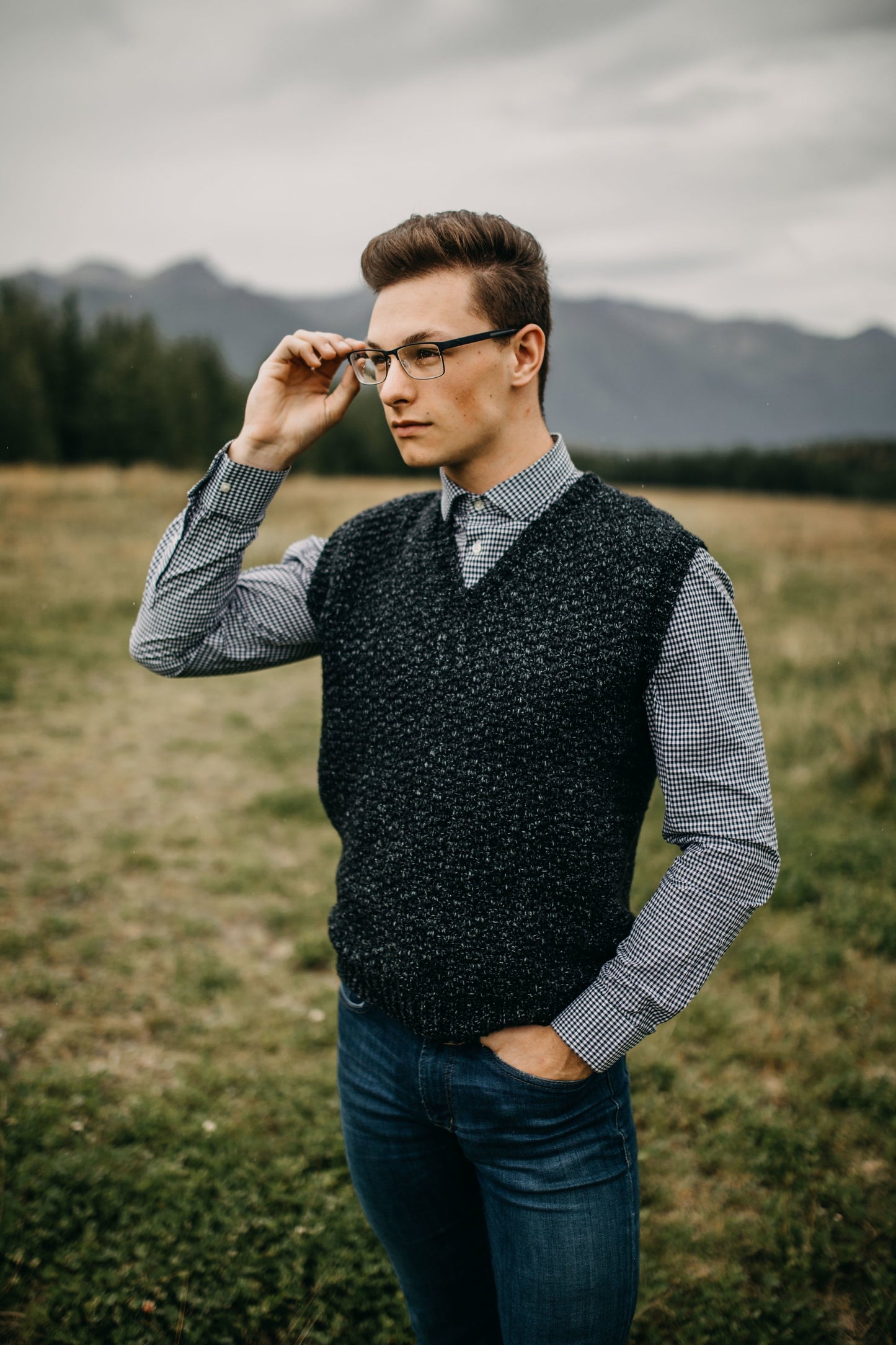 Crochet Kit - Summit Men's Sweater Vest