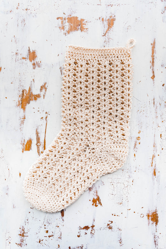 Crochet Kit - Farmhouse Christmas Stocking