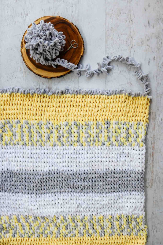 Knit Kit - Twisted Rope Blanket