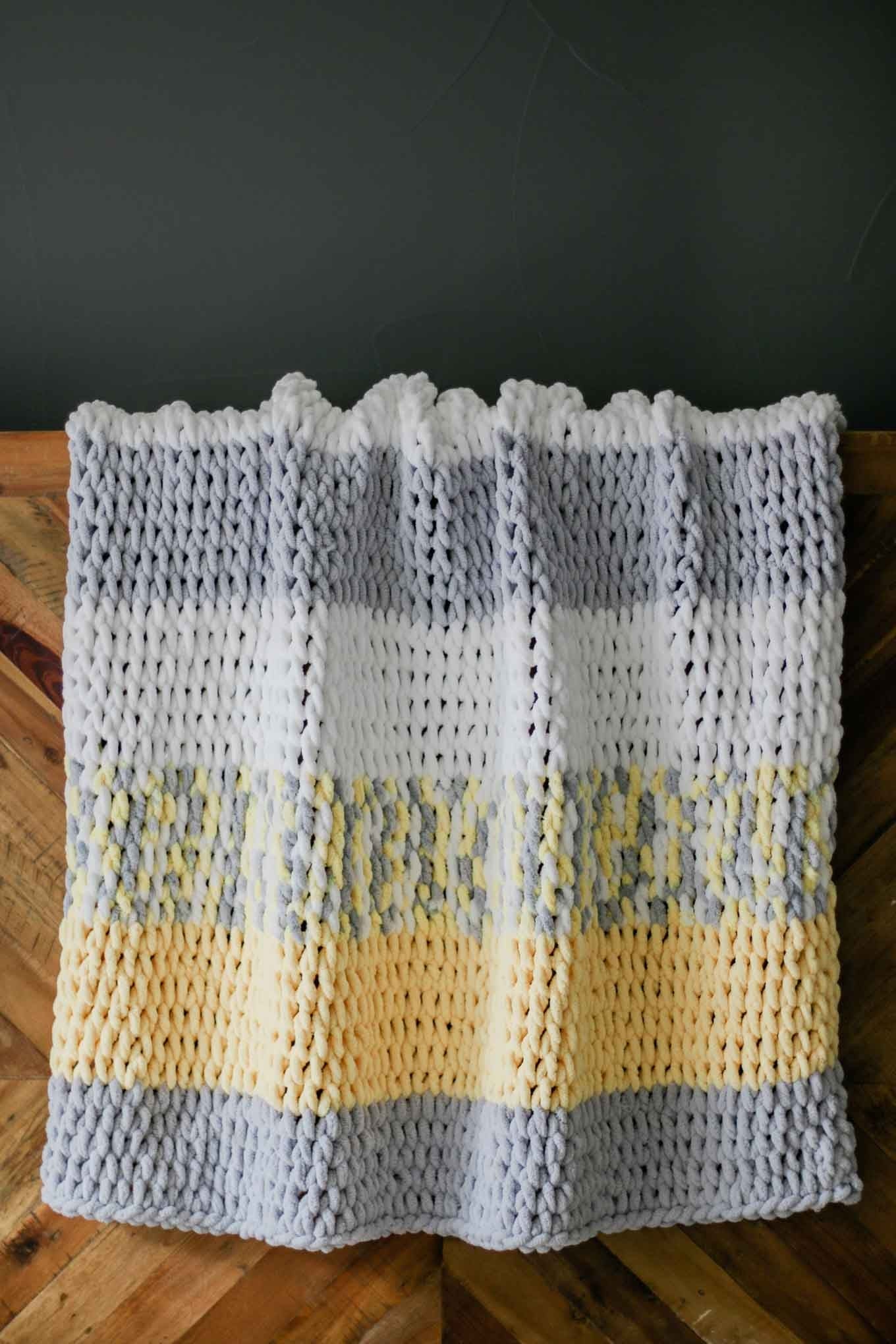 Knit Kit - Twisted Rope Blanket