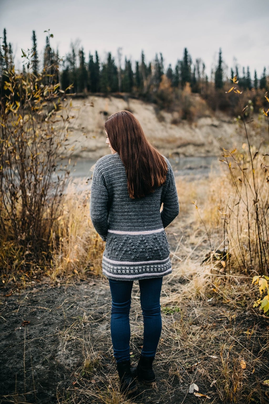 Crochet Kit - Bordeaux Bobble Cardigan