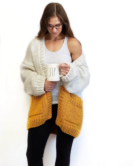 Knit Kit - Colorblock Cardi