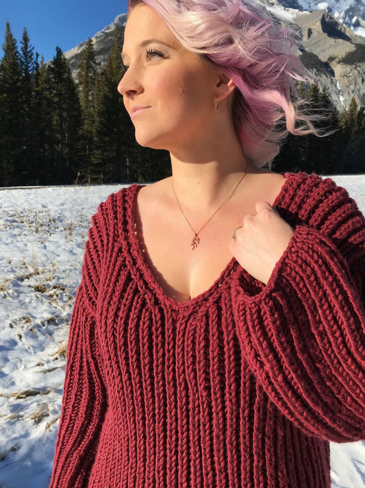 Knit Kit - Big Catch Fisherman's Rib Sweater