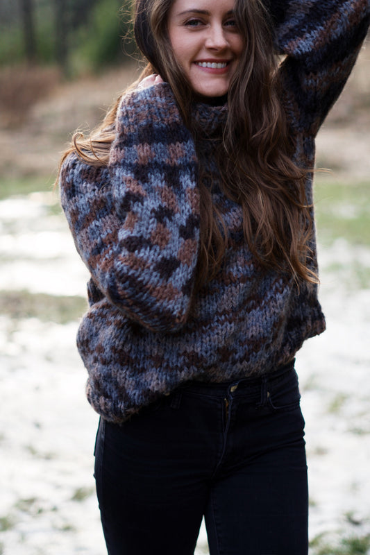 Knit Kit - Pinewood Raglan Turtleneck