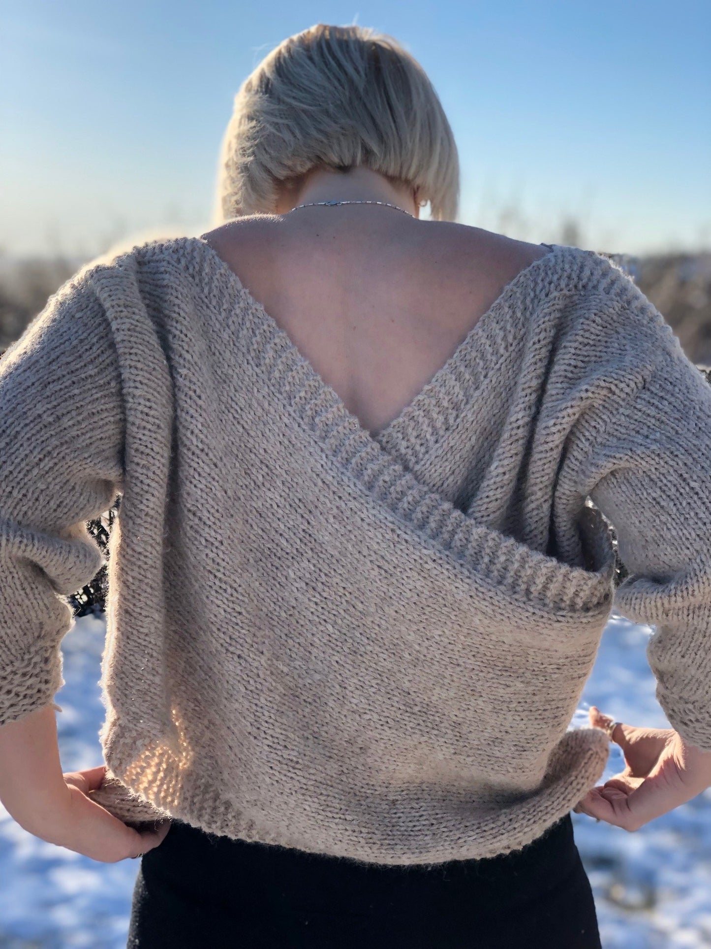 Knit Kit - Cross Back Sweater