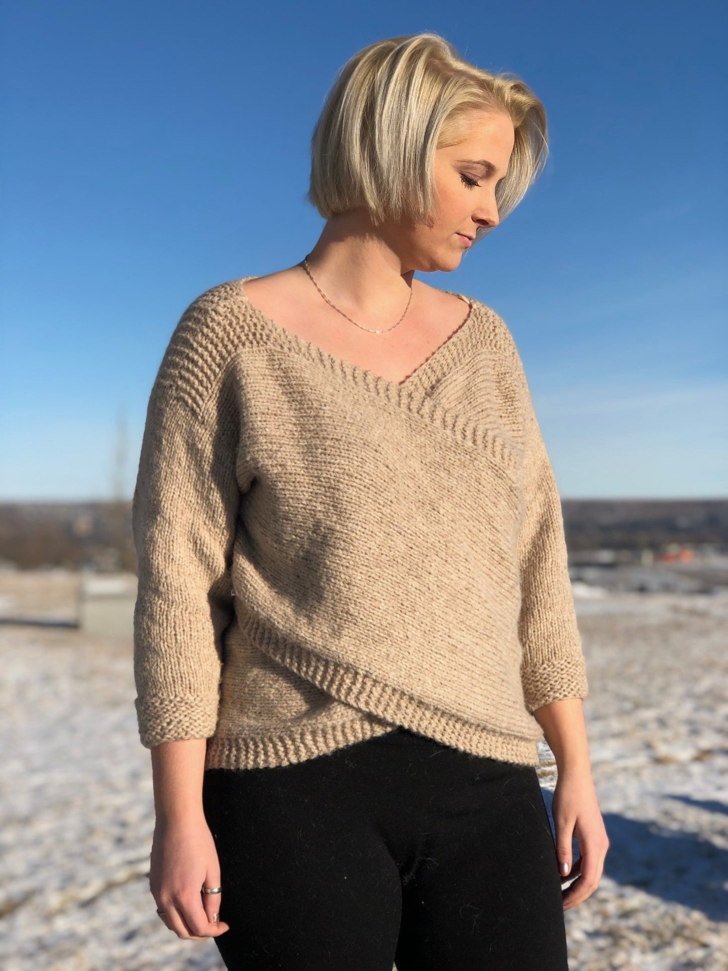 Knit Kit - Cross Back Sweater
