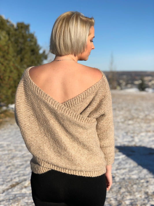 Knit Kit - Cross Back Sweater