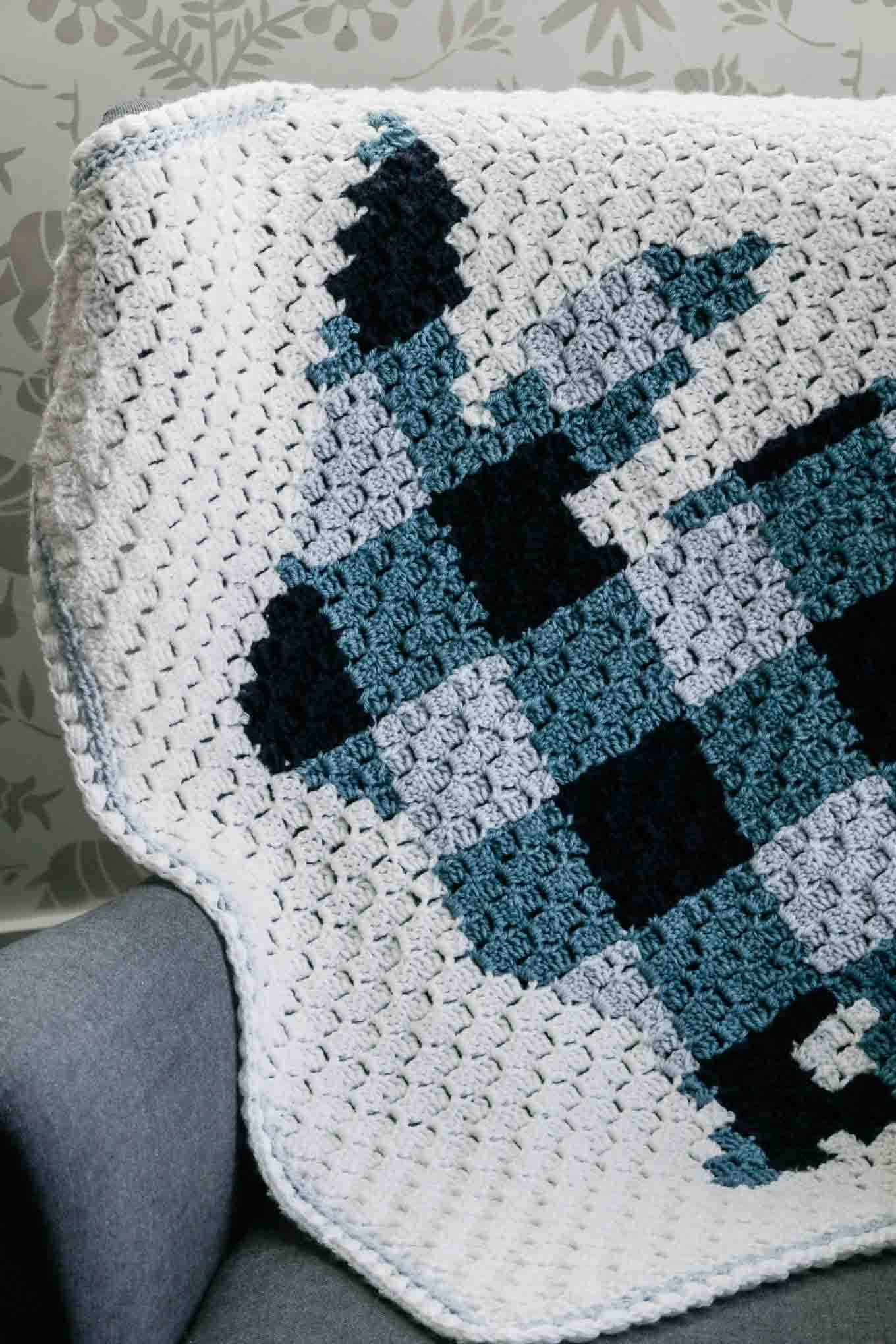 Crochet Kit - C2C Bunny Rabbit Blanket