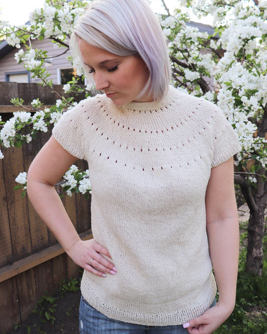 Knit Kit - Easy Eyelet Yoke Lite
