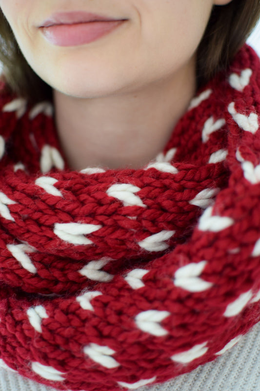 Knit Kit - Little Hearts Infinity