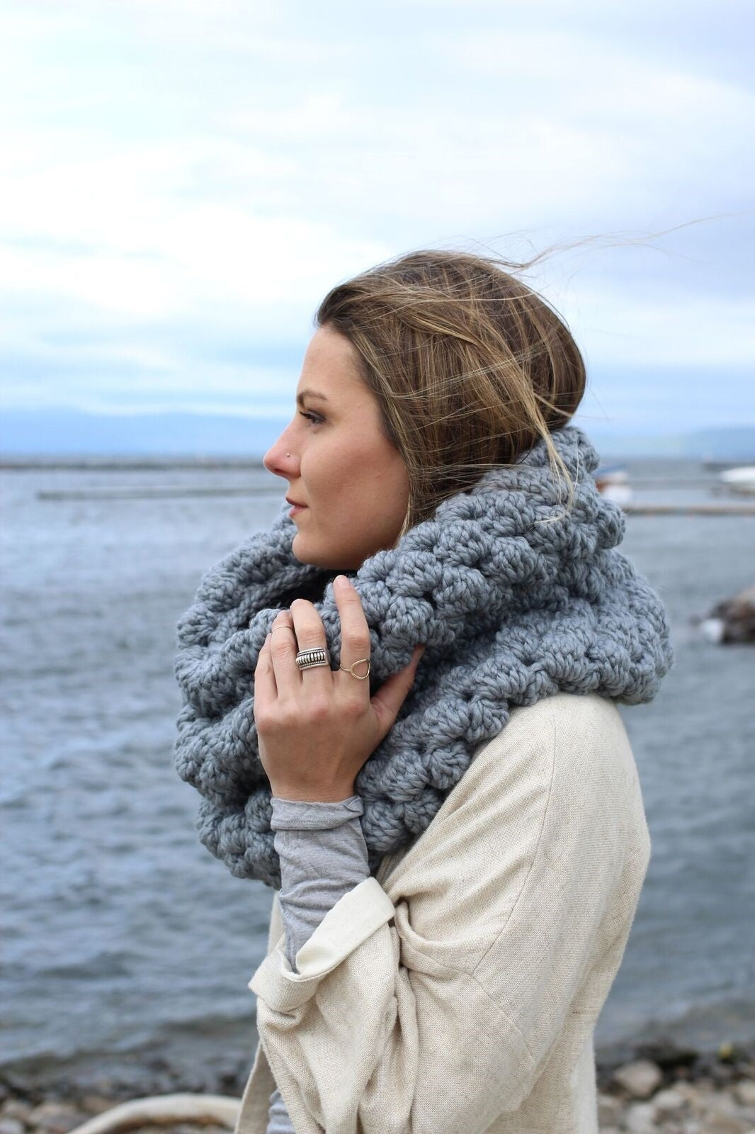 Crochet Kit - Cumulus Cowl