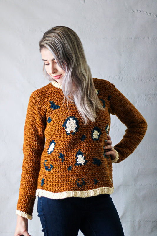 Crochet Kit - Lee's Leopard Print Pullover