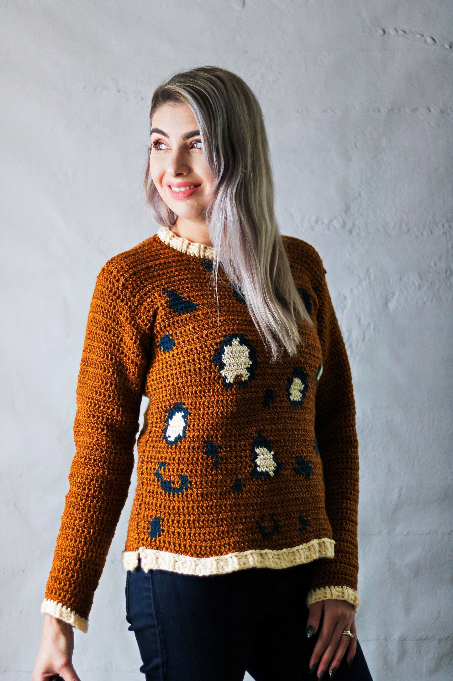 Crochet Kit - Lee's Leopard Print Pullover