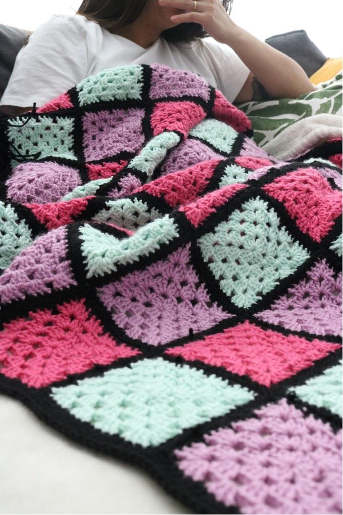 Crochet Kit - Granny Pop Afghan