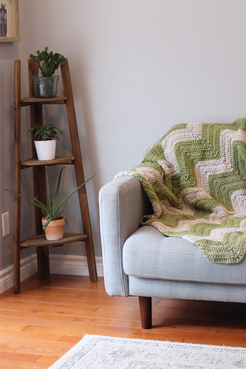 Crochet Kit - Zig Zag Chevron Afghan