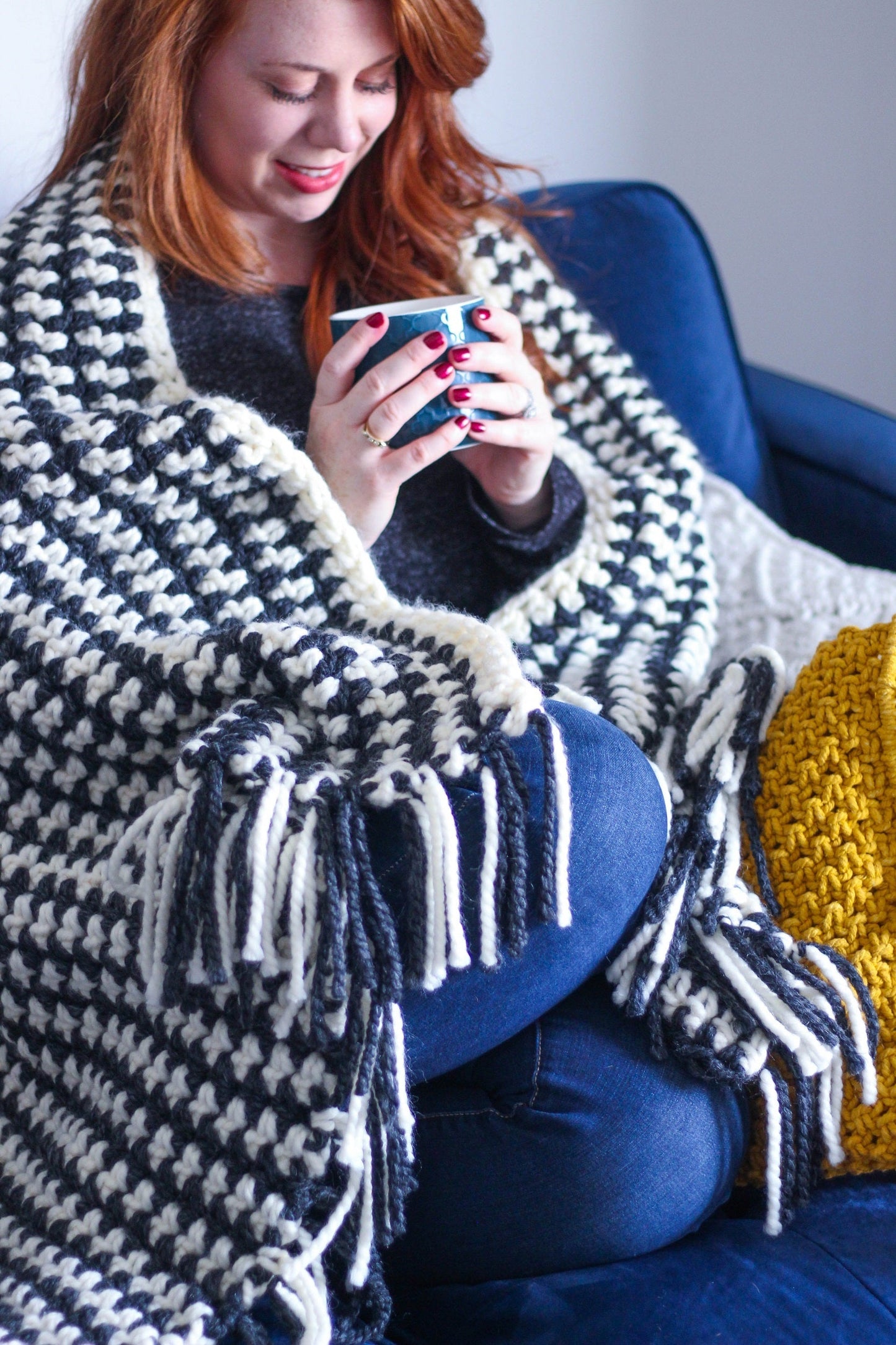 Crochet Kit - Prim Stripe Throw
