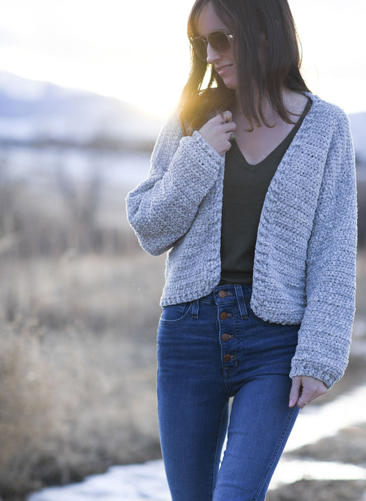 Crochet Kit - Velvet Bomber Cardigan