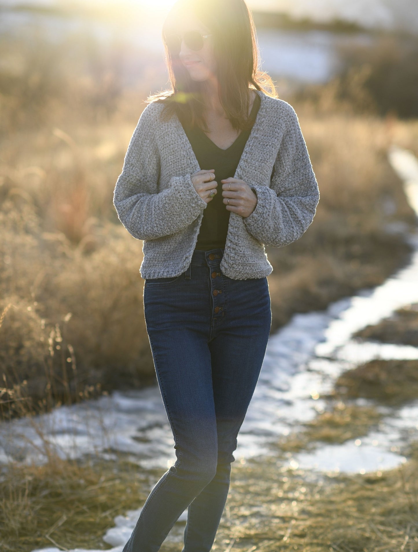 Crochet Kit - Velvet Bomber Cardigan