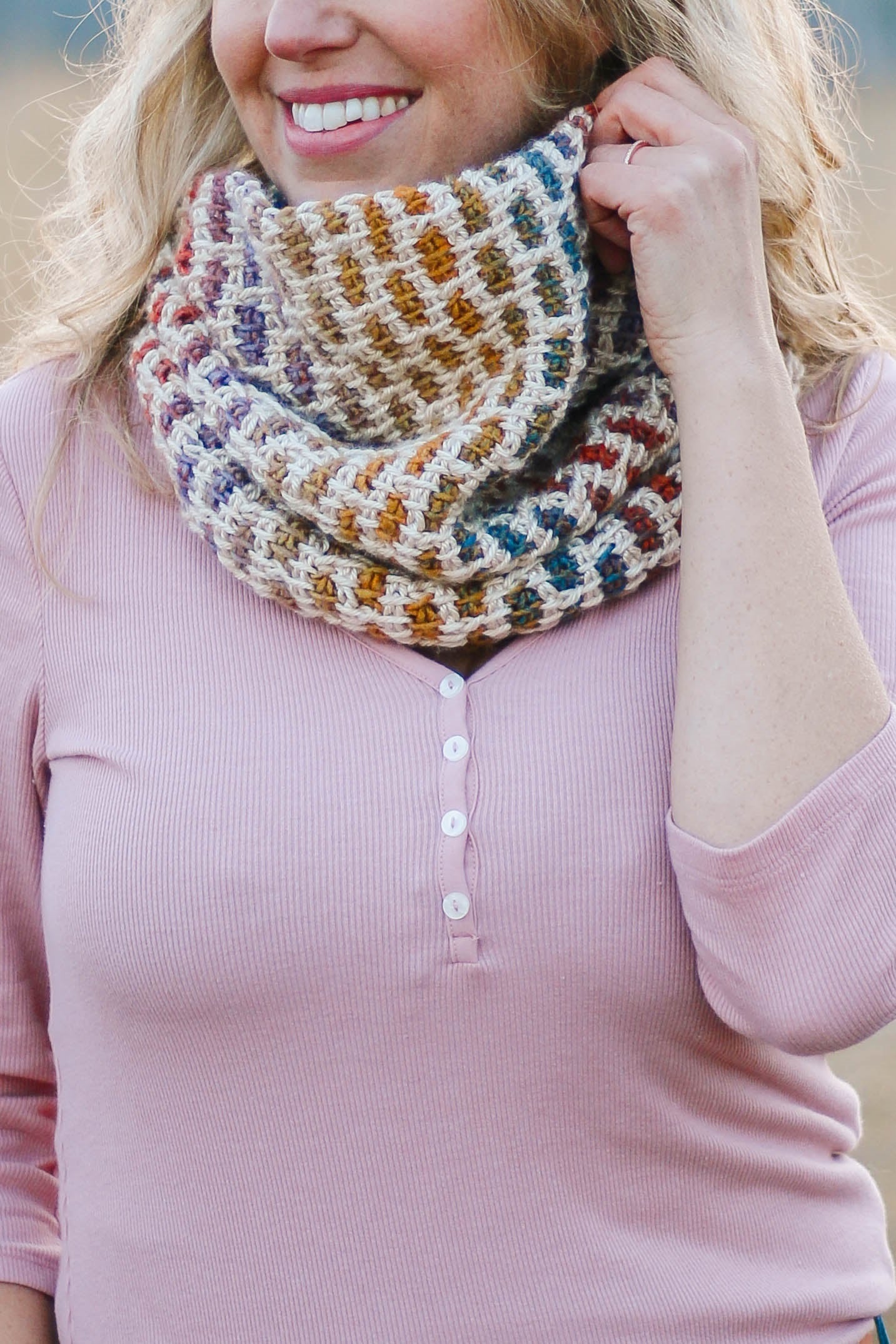 Crochet Kit - Stained Glass Cowl