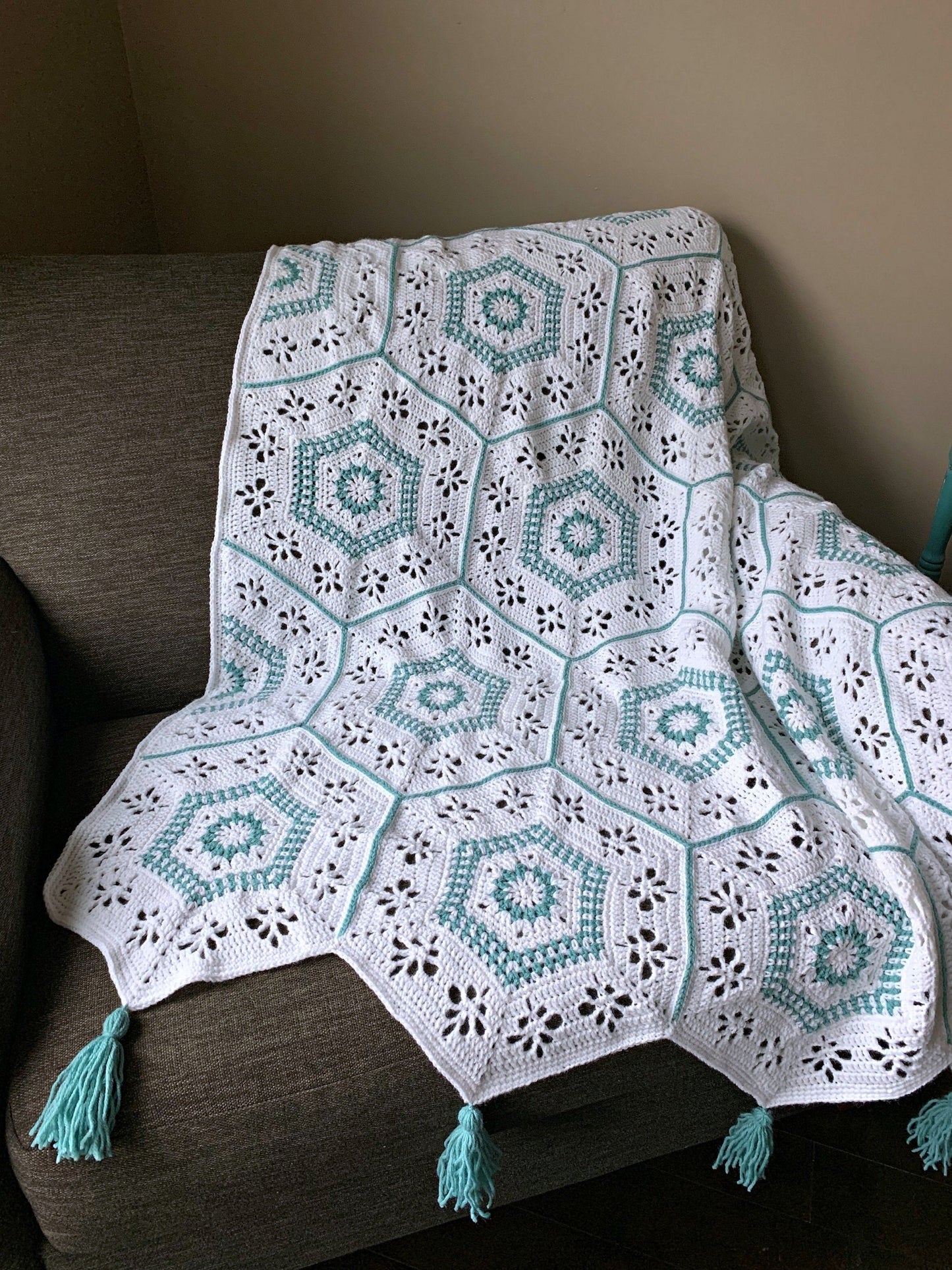 Crochet Kit - Spring Hexagon Afghan