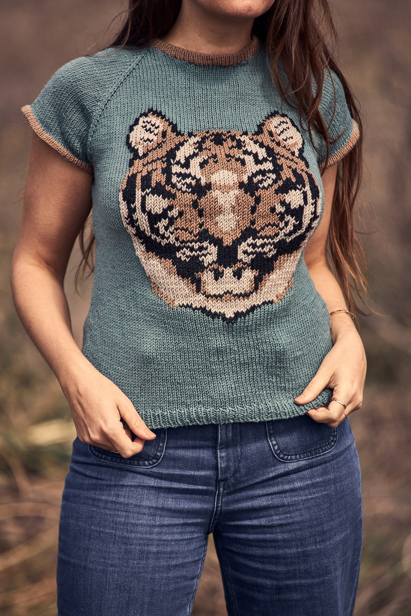 Tiger Ringer Tee (Knit)