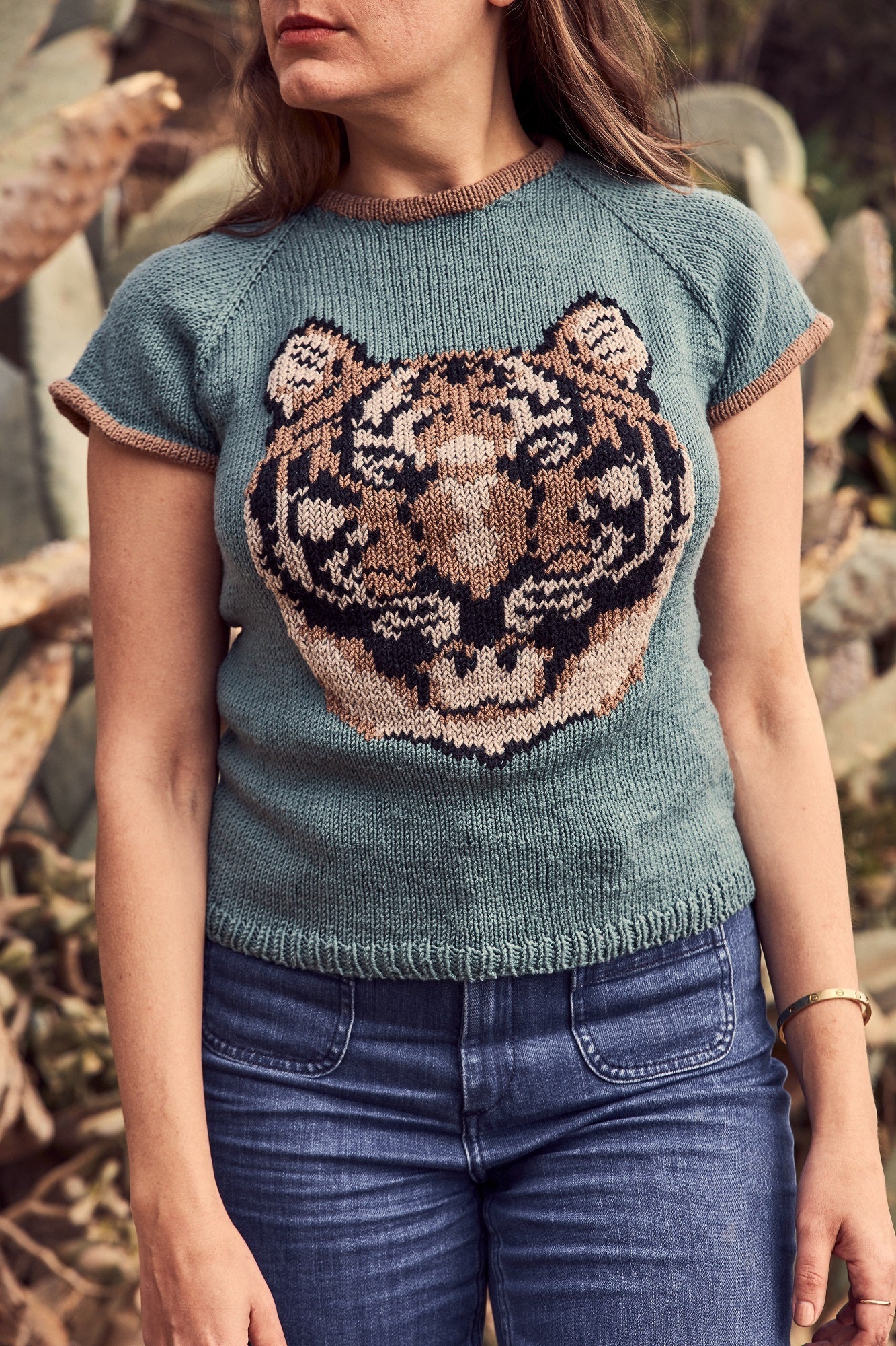 Tiger Ringer Tee (Knit)