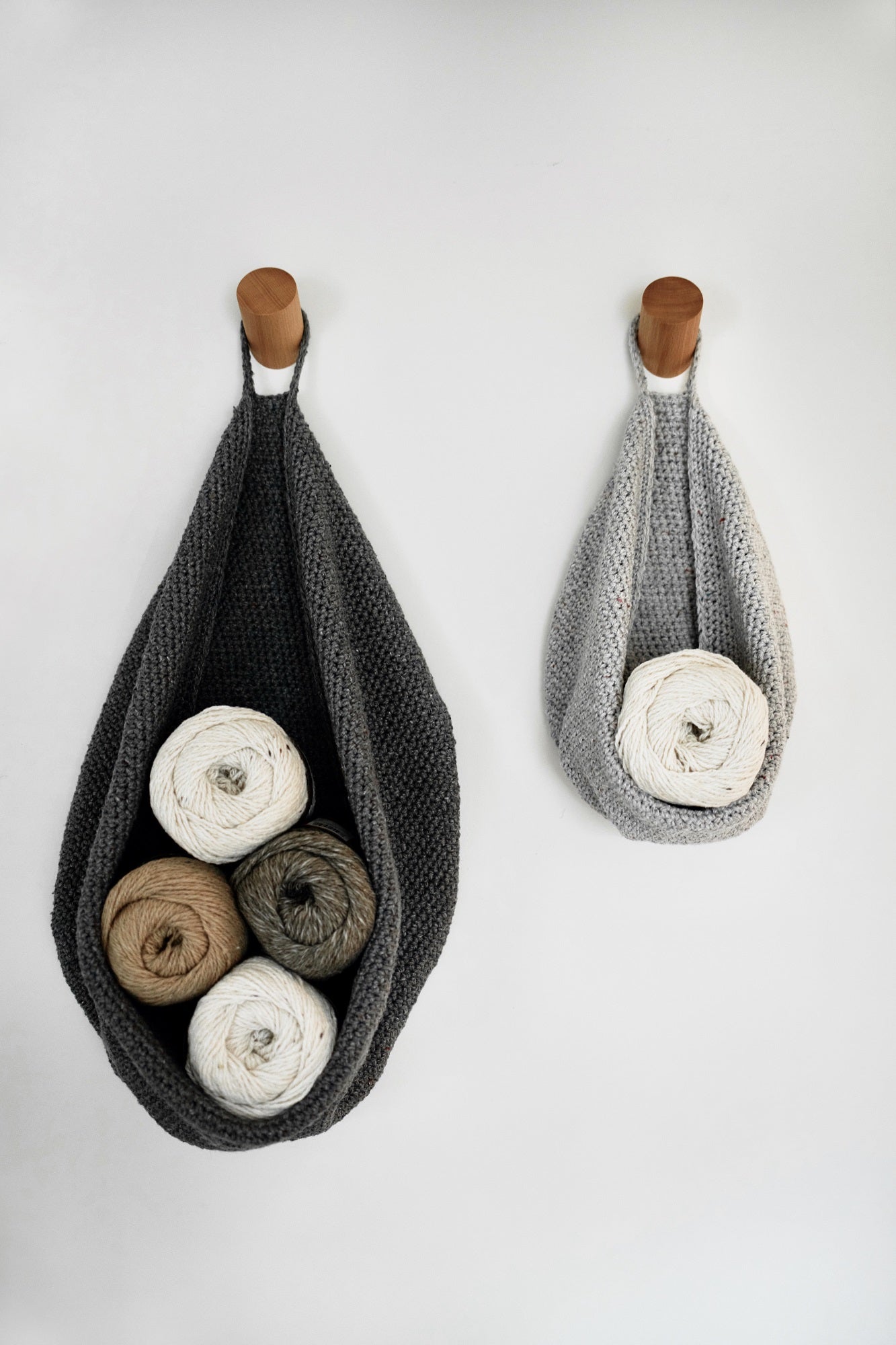 Crochet Kit - Slouchy Hanging Baskets