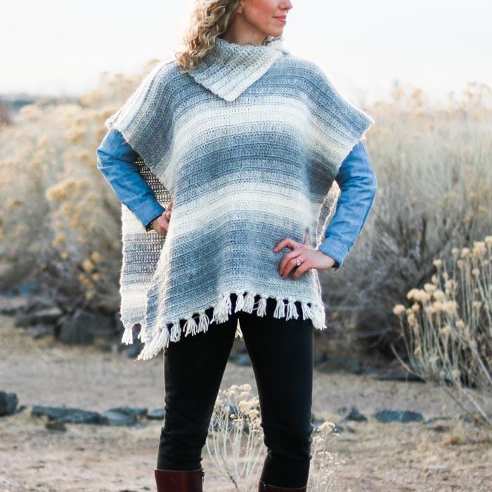 Crochet Kit - Braided Poncho