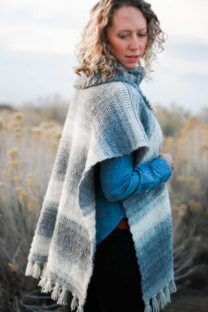 Crochet Kit - Braided Poncho