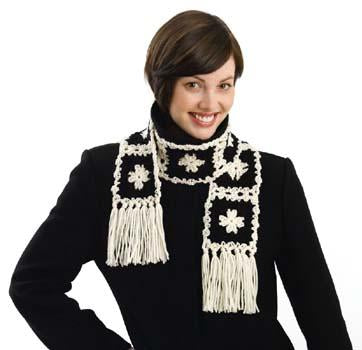 Granny Square Scarf Pattern (Crochet)