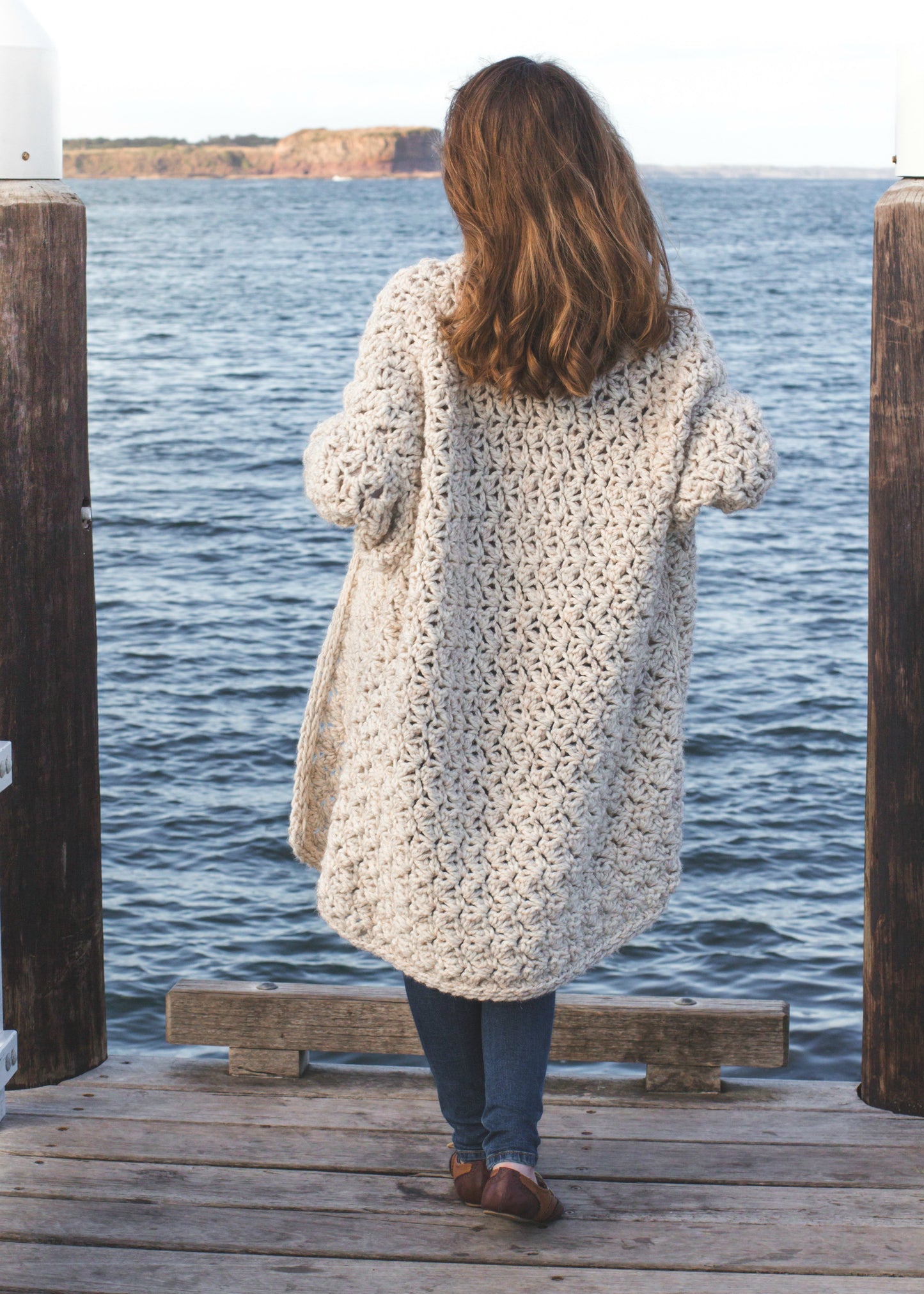 Crochet Kit - Coastal Fog Cardigan