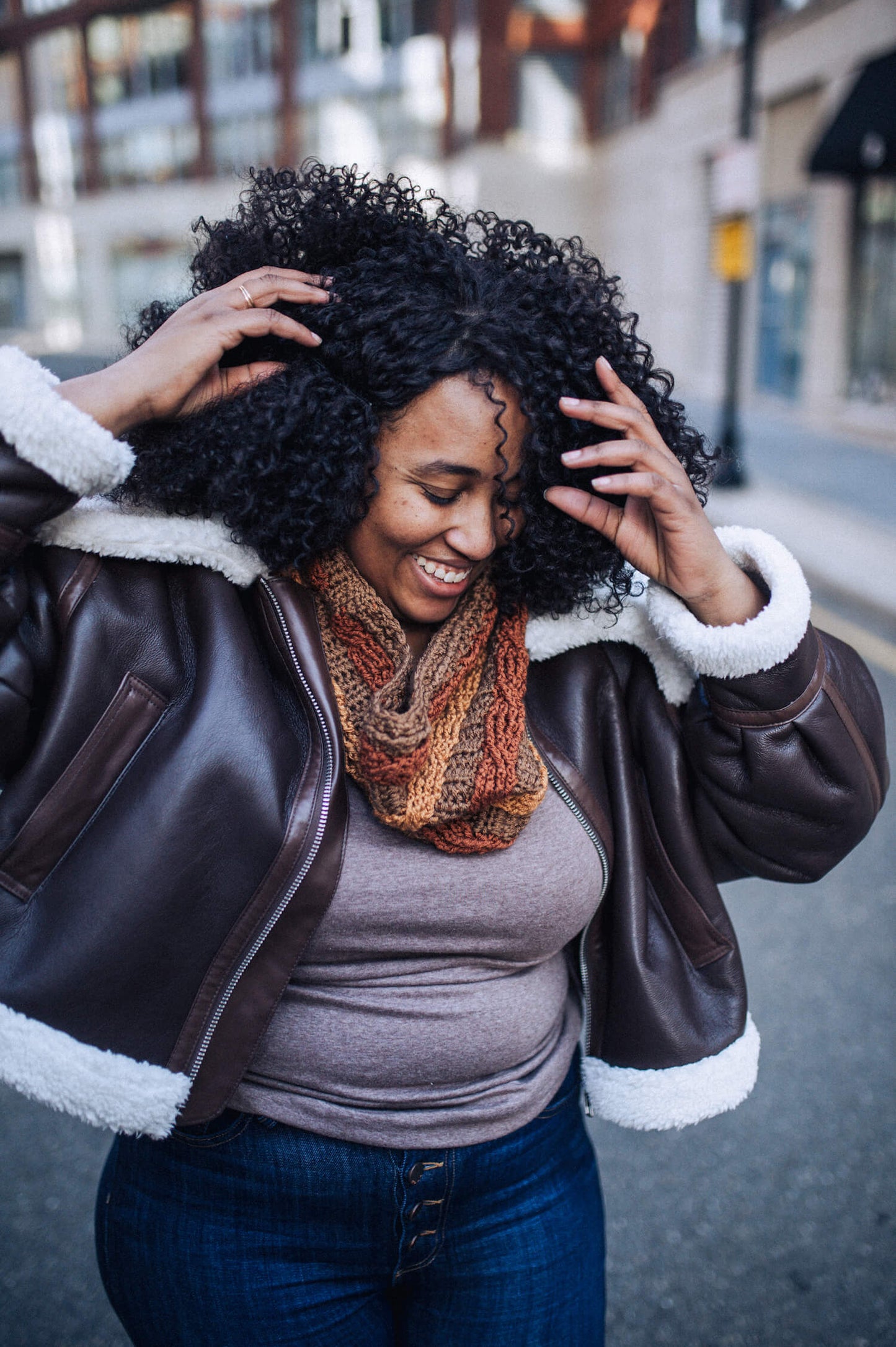 Angella Cabled Cowl (Crochet)