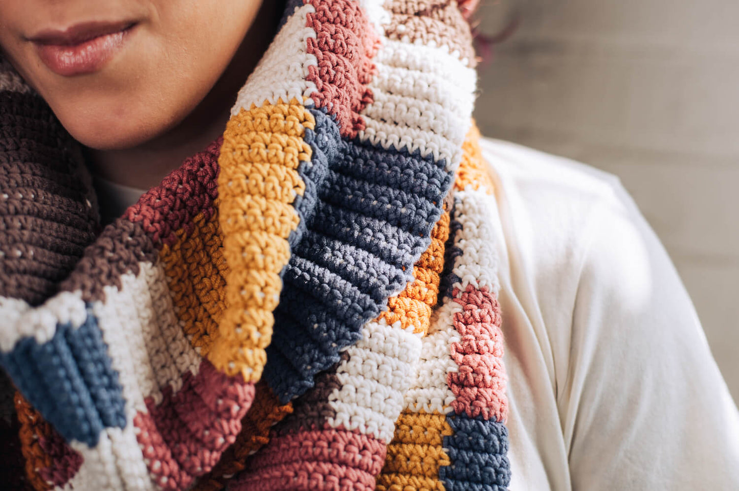 Paula Patchwork Scarf (Crochet)