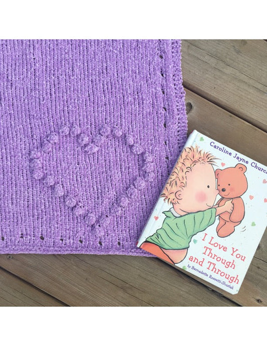 Heart O’ Mine Stroller Blanket (Knit)