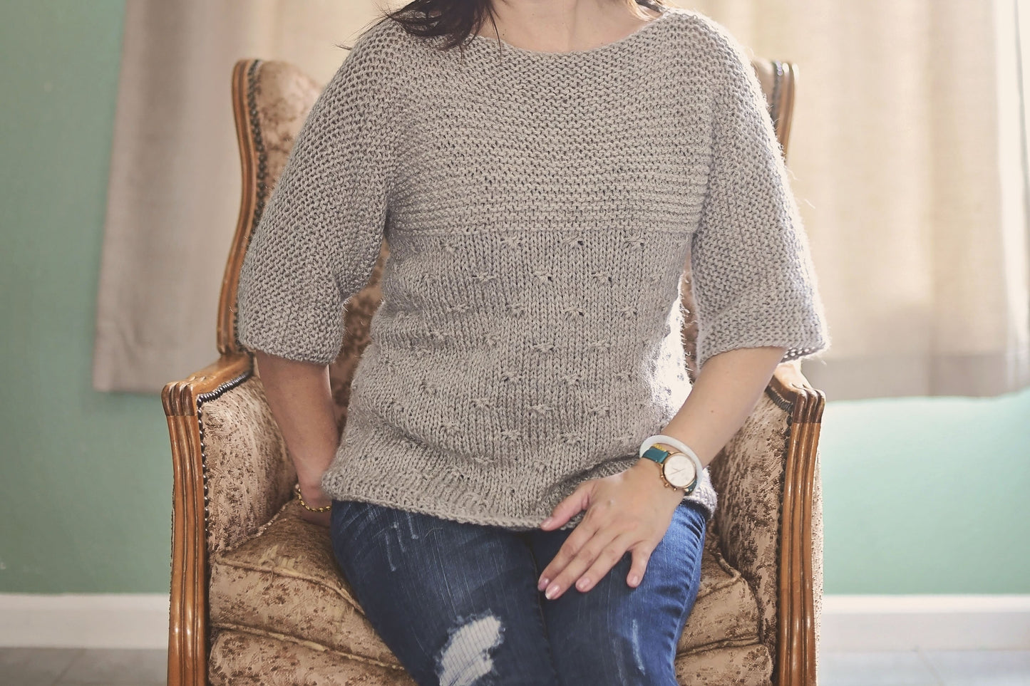 Knit Kit - Knotted Pullover