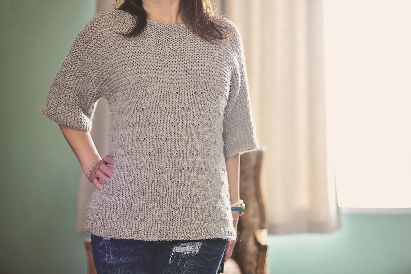 Knit Kit - Knotted Pullover
