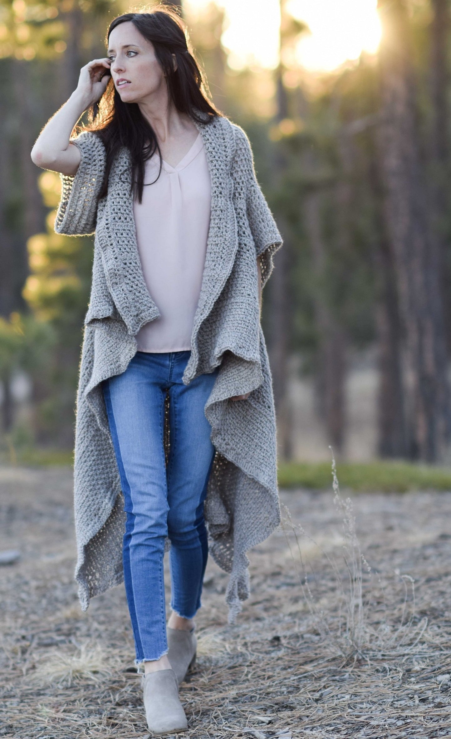 Crochet Kit - Endless Drape Kimono Duster