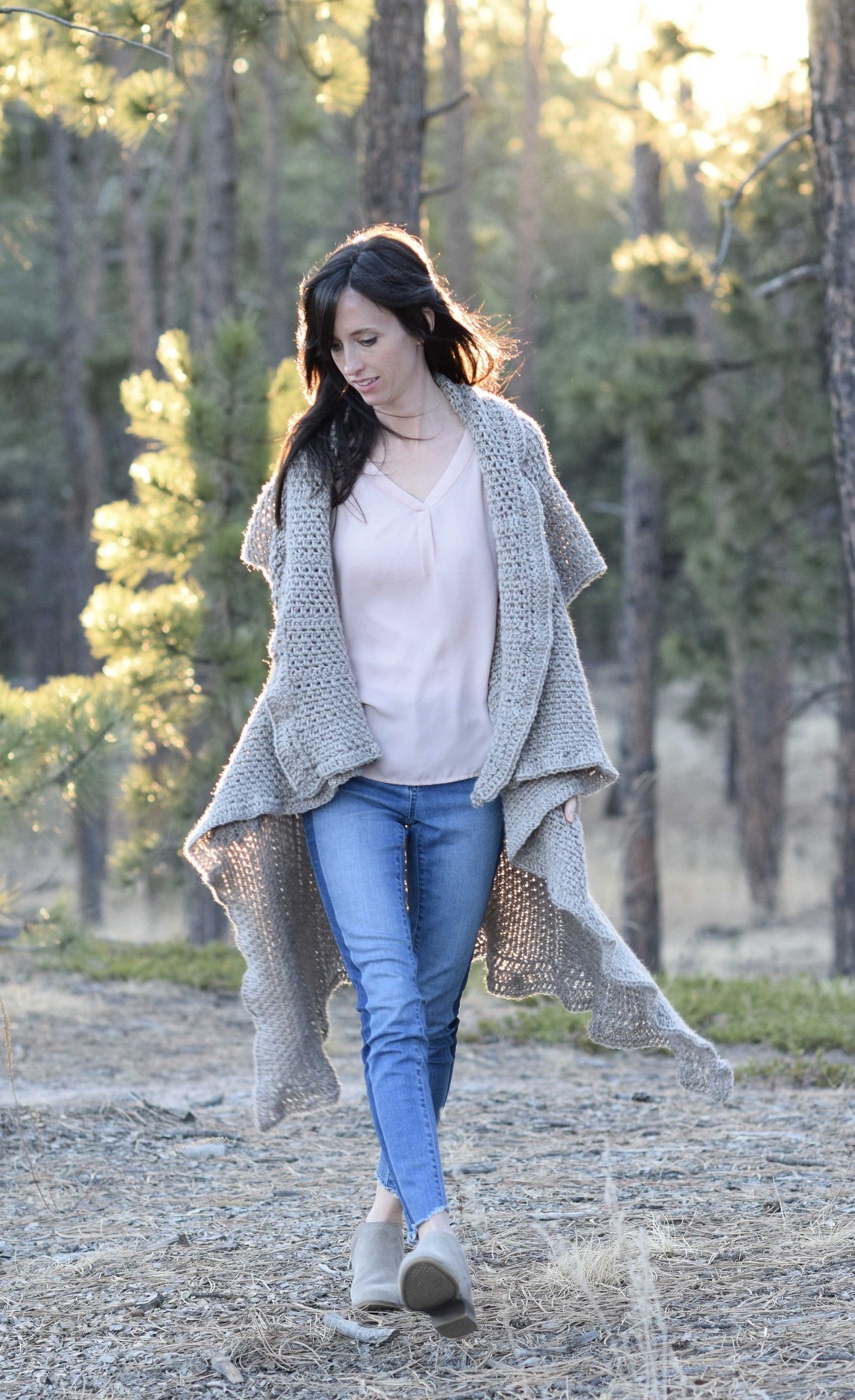 Crochet Kit - Endless Drape Kimono Duster