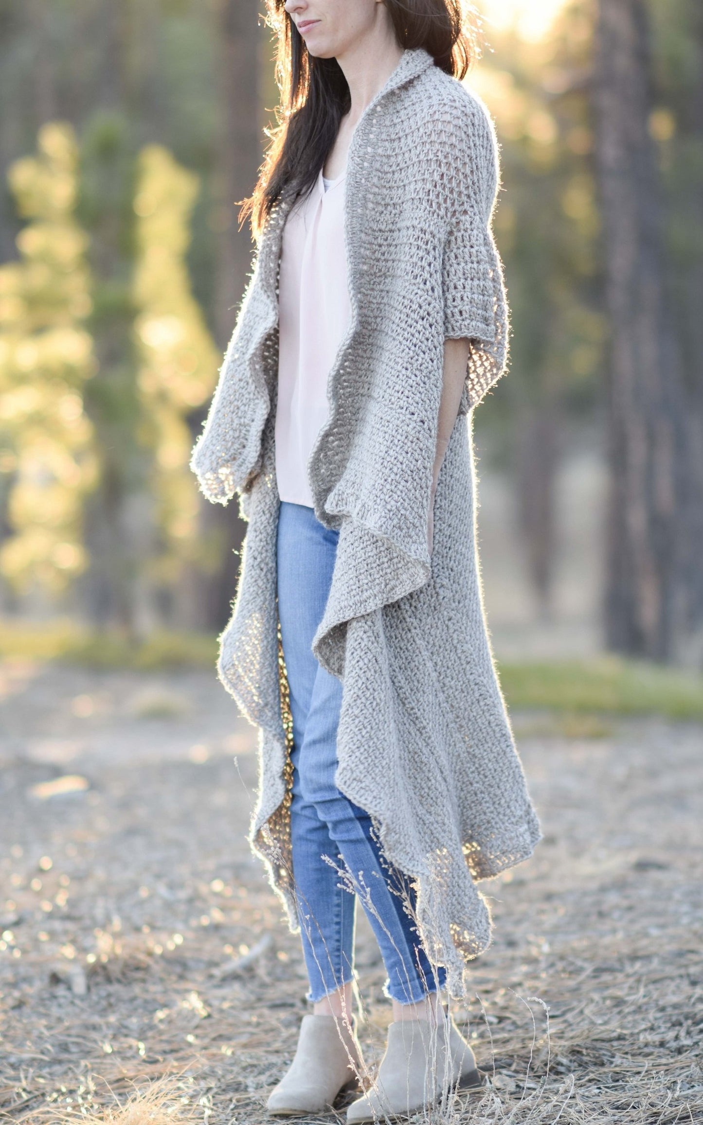 Crochet Kit - Endless Drape Kimono Duster