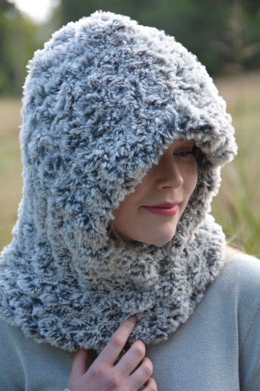 Faux Fur Hooded Cowl