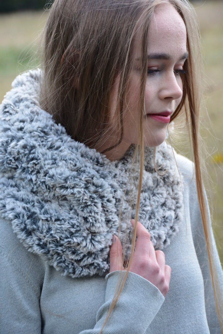 Faux Fur Hooded Cowl