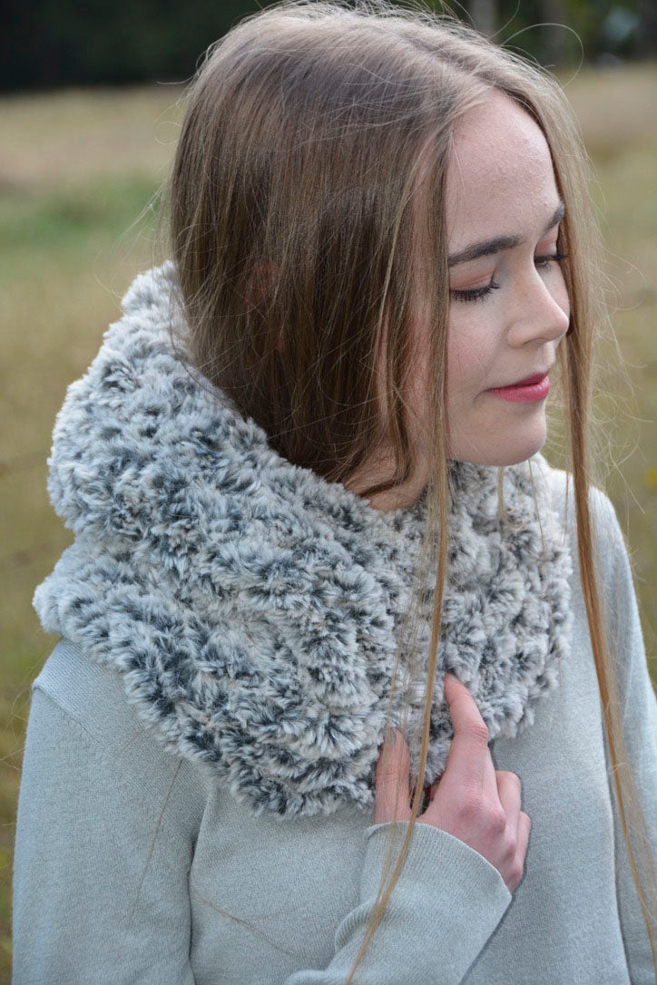 Faux Fur Hooded Cowl