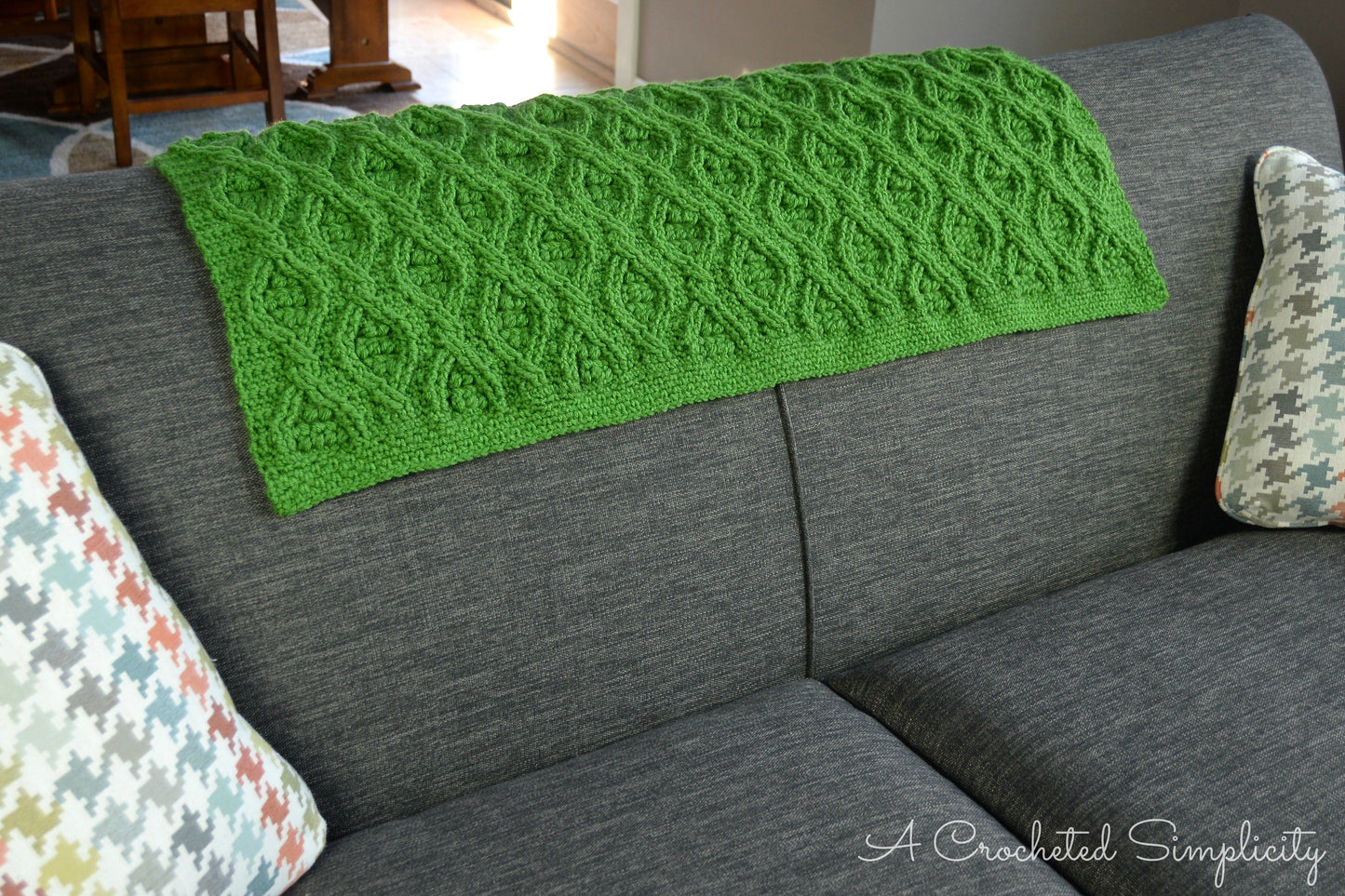 Crochet Kit - The Hourglass Cabled Afghan